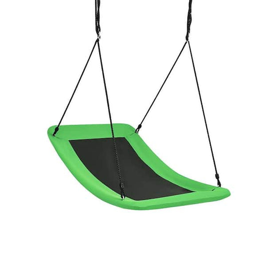 Gymax Green Multi-Person Swing 700 lb. Giant 60 in. Platform Tree Swing for Kids and Adults GYM08936