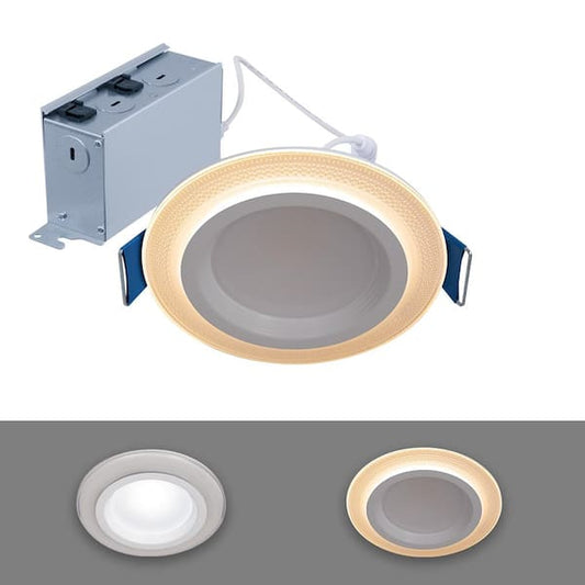 HALO 4 in. RL Night Light, 700-Lumens, Selectable CCT, D2W DM RLNL4079FSD2W1EWHDM