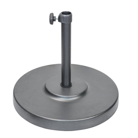 California Umbrella 50 lbs. Patio Umbrella Base in Hammertone Grey 194061635889