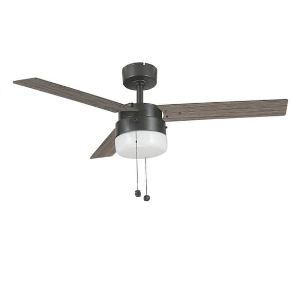 Hampton Bay Montgomery II 44 in. Indoor Oil Rubbed Bronze Ceiling Fan with Light Kit RDB9144-ORB