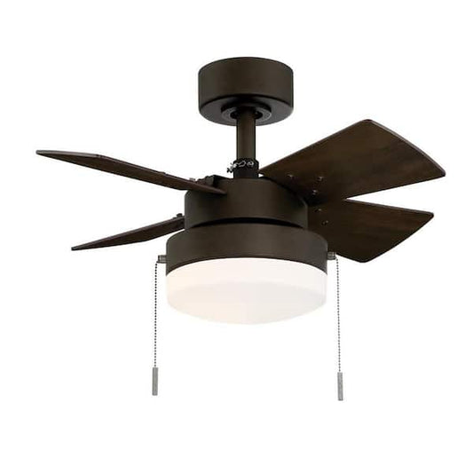 Hampton Bay Metarie II 24 in. Indoor Oil Rubbed Bronze Ceiling Fan with Light YG922B-EB