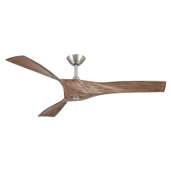 Home Decorators Collection Wesley 52 in. Brushed Nickel Ceiling Fan with Remote Control 34776-HBU