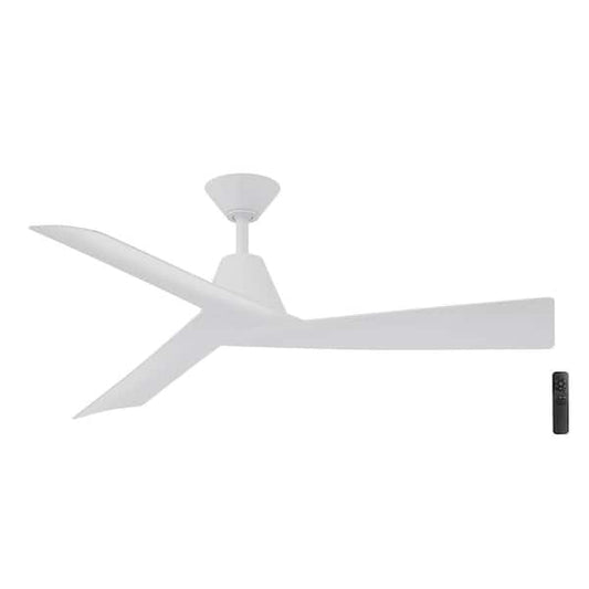 Home Decorators Collection Easton 52 in. Indoor/Outdoor Matte White with Matte White Blades Ceiling Fan with Remote Included N381A-MWH
