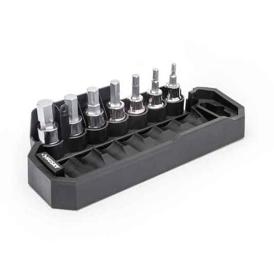 Husky BITE 3/8 in. Drive Metric Bit Socket Set (7-Piece) HB3DBS7M