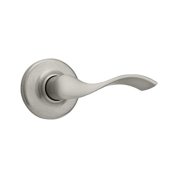 Kwikset Balboa Satin Nickel Passage Door Handle for Hall or Closet featuring Microban Technology 200BL15CPV1