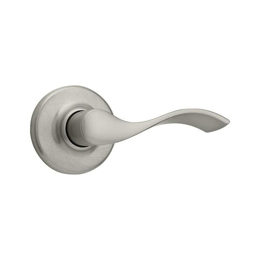 Kwikset Balboa Satin Nickel Passage Door Handle for Hall or Closet featuring Microban Technology 200BL15CPV1