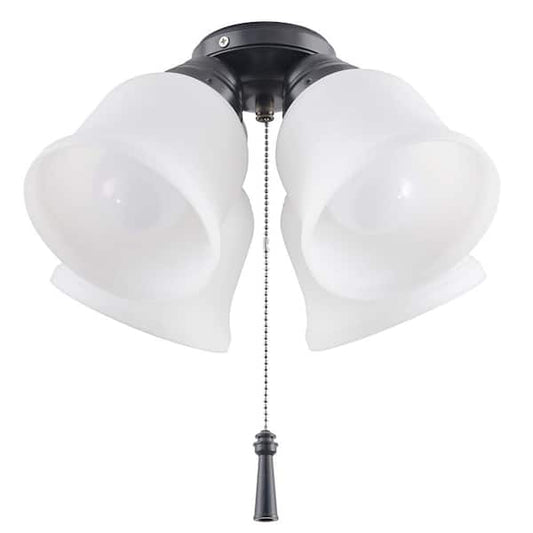 Hampton Bay Gazelle 4-Light LED Natural Iron Universal Ceiling Fan Light Kit 91306