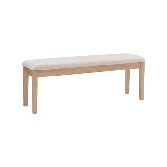 Linon Home Decor Jenny Natural Dining Bench without Back 50 in. W THD04302