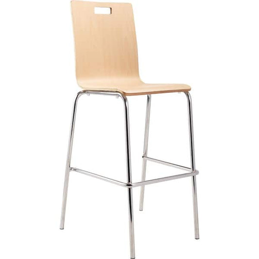 National Public Seating Bushwick Bentwood Cafe 46.5 in. Stool, Natural (Pack of 4) BCS22/4
