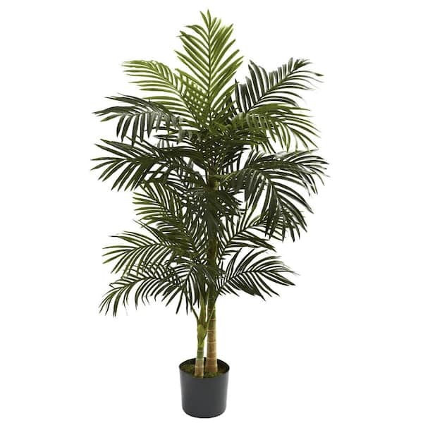Nearly Natural Indoor 5 ft. Golden Cane Palm Artificial Tree 5358