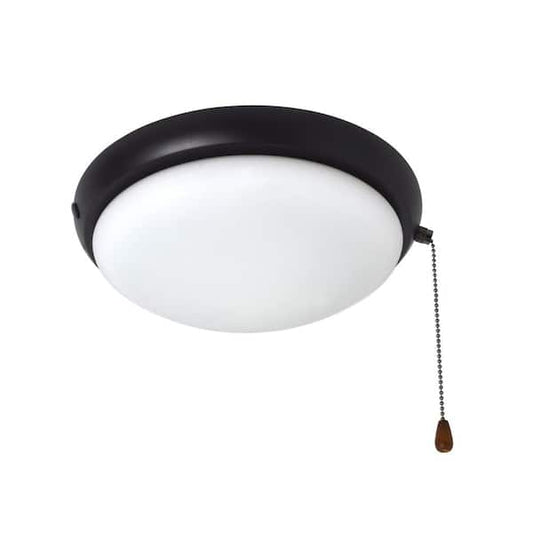 Hampton Bay 2-Light Oil Rubbed Bronze Ceiling Fan Moon LED Light Kit 91602