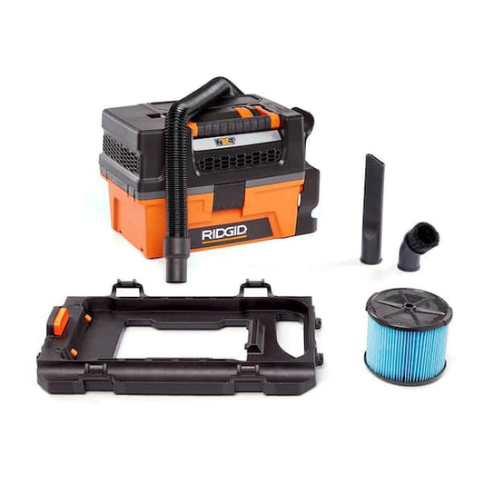 RIDGID 3 Gal. 5.0 Peak HP NXT Shop Vacuum Wet Dry Vac with Filter, Locking Hose, Accessories and Pro Gear Attachment HD0300PG HD0300PG