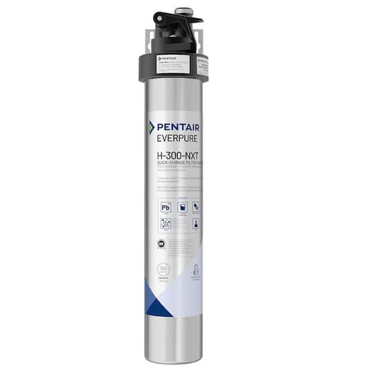 PENTAIR Everpure H-300 NXT Under Sink Drinking Water Filtration System in Silver EV927151