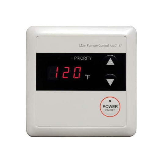Rheem Residential Wired Main Remote Control for Tankless Gas Water Heaters RTG20006DW