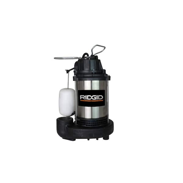 RIDGID 1 HP Stainless Steel Dual Suction Submersible Sump Pump 1000RSDS