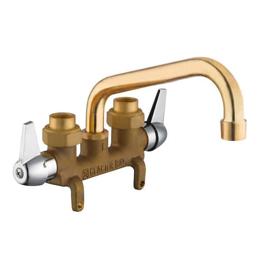 Glacier Bay 2-Handle Laundry Faucet in Rough Brass HD4211N-0001