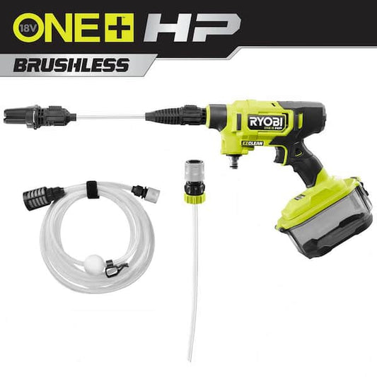 RYOBI ONE+ HP 18V Brushless EZClean 600 PSI 0.7 GPM Cordless Cold Water Power Cleaner (Tool Only) RY121850