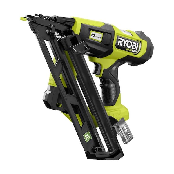 RYOBI ONE+ HP 18V Brushless Cordless 15-Gauge 34° Angled Finish Nailer (Tool Only) PBL375B