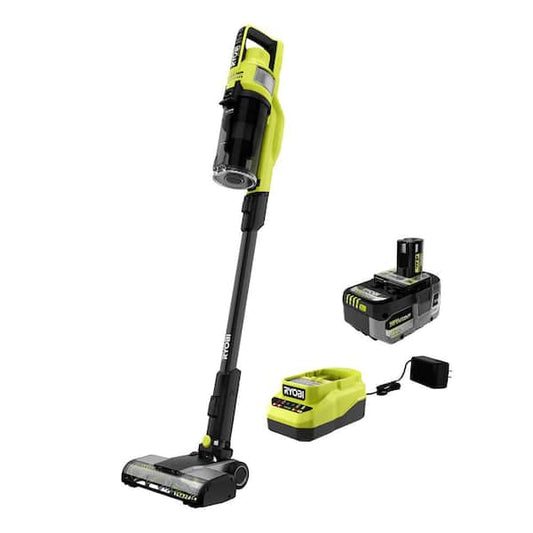 RYOBI ONE+ HP 18V Cordless Pet Stick Vacuum Cleaner Kit with 4.0 Ah HIGH PERFORMANCE Battery and Charger PBLSV716K