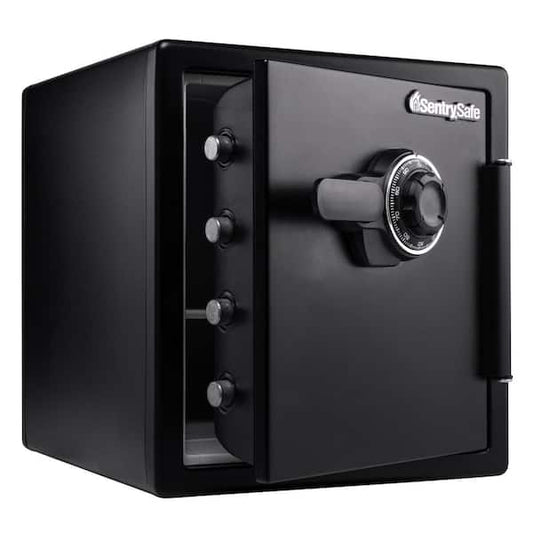 SentrySafe 1.2 cu. ft. Fireproof & Waterproof Safe with Dial Combination Lock SFW123CSBLK