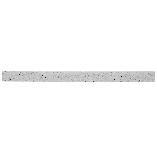 Home Decorators Collection 31 in. W Cultured Marble Vanity Backsplash in Silver Ash BSSS31-AH