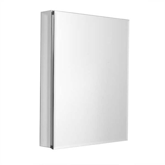 Zenna Home 24 in. W x 30 in. H Aluminum Frameless Beveled Mirror Medicine Cabinet EMRA2430