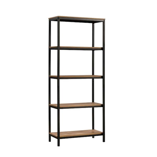 SAUDER North Avenue 56.772 in. Sindoori Mango Engineered Wood 5-Shelf Accent Bookcase 428199