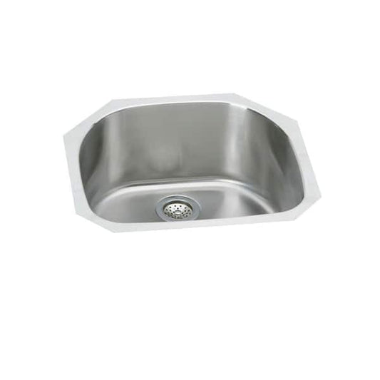 Elkay Signature Plus 24 in. Undermount Single Bowl 18-Gauge Stainless Steel Kitchen Sink Only SPUH2118