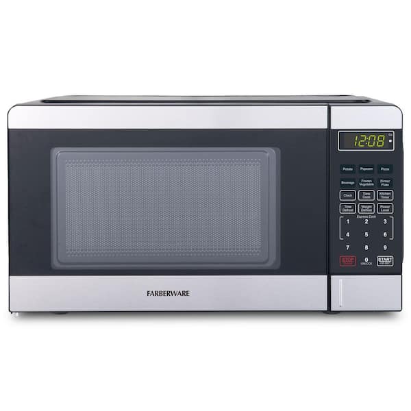 Farberware 0.7 cu. ft. Compact Microwave Oven, 700-Watt, Stainless Steel FMO07GZBKSS