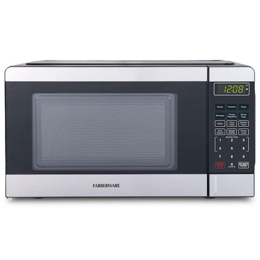 Farberware 0.7 cu. ft. Compact Microwave Oven, 700-Watt, Stainless Steel FMO07GZBKSS