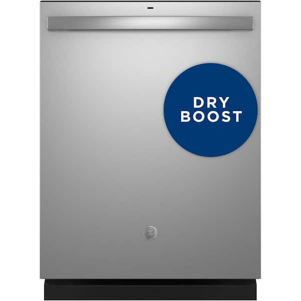 GE 24 in. Top Control Hybrid Tub 52 dBA Dishwasher in Stainless Steel W/ Dry Boost Technology, Active Flood Protection GDT565HSYSS