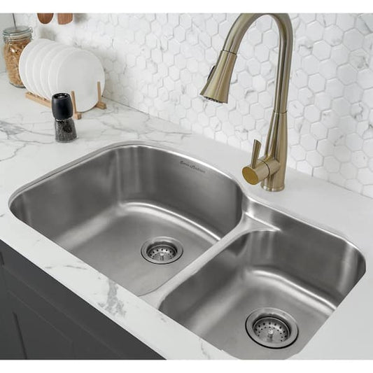 Swiss Madison Toulouse 32 in. x 21 in. Stainless Steel, Dual Basin, Undermount Kitchen Sink SM-KU704