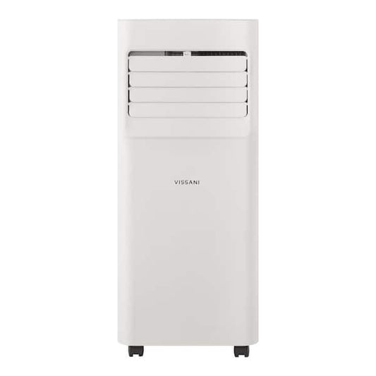 Vissani 5,000 BTU 115-Volt 3-in-1 Portable Air Conditioner Unit Cools up to 150 sq. ft. with Dehumidifier and Remote in White VAP05R1AWT