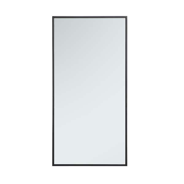 Unbranded Black 18 in. W x 36 in. H Rectangle Vanity Mirror WM83672Black