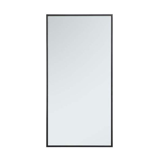 Unbranded Black 18 in. W x 36 in. H Rectangle Vanity Mirror WM83672Black