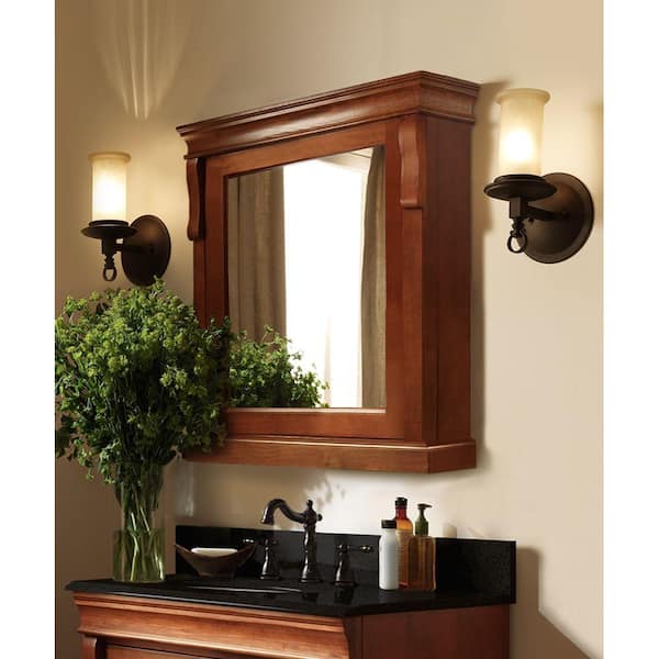 Home Decorators Collection Naples 25 in. W x 31 in. H Rectangular Medicine Cabinet with Mirror NACC2531