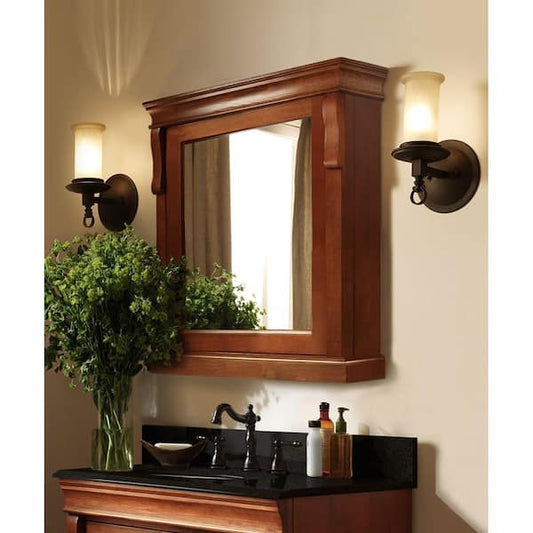 Home Decorators Collection Naples 25 in. W x 31 in. H Rectangular Medicine Cabinet with Mirror NACC2531