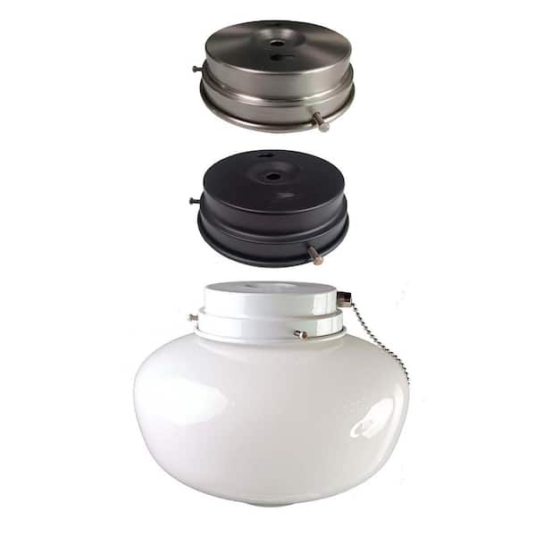 Hampton Bay 1-Light Multi-Finish Ceiling Fan Globe LED Light Kit 91381