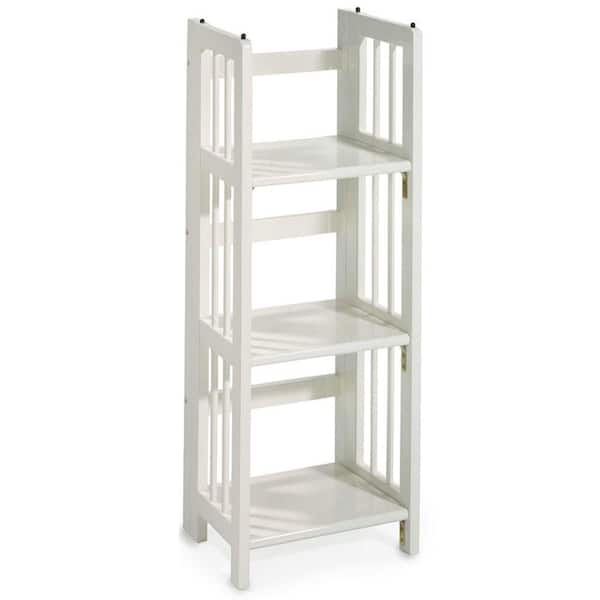 Unbranded White Folding/Stacking Open Bookcase 331-31