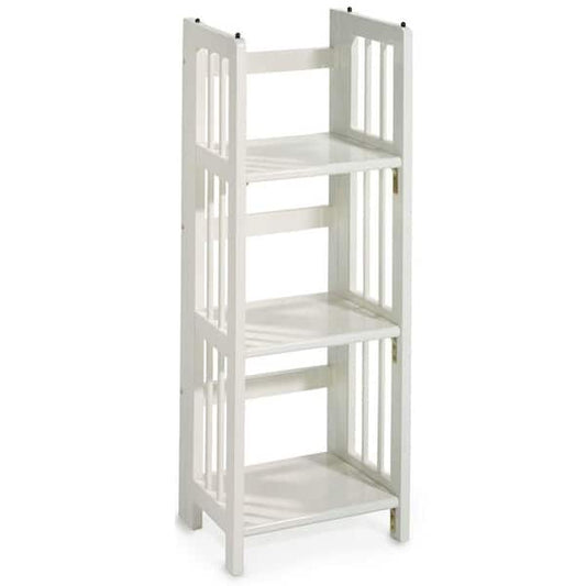 Unbranded White Folding/Stacking Open Bookcase 331-31