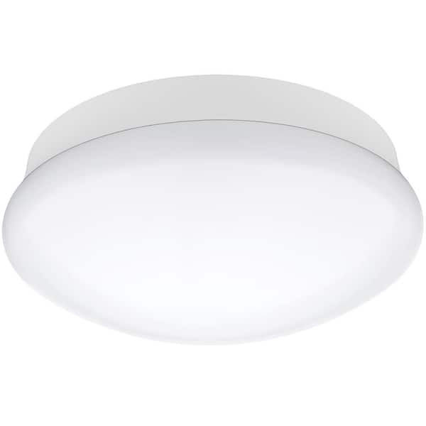 Commercial Electric Spin Light 11 in. Closet Light LED Flush Mount Ceiling Light 1600 Lumens 22W Bright White 4000K E26 Base or Hardwire 54652143
