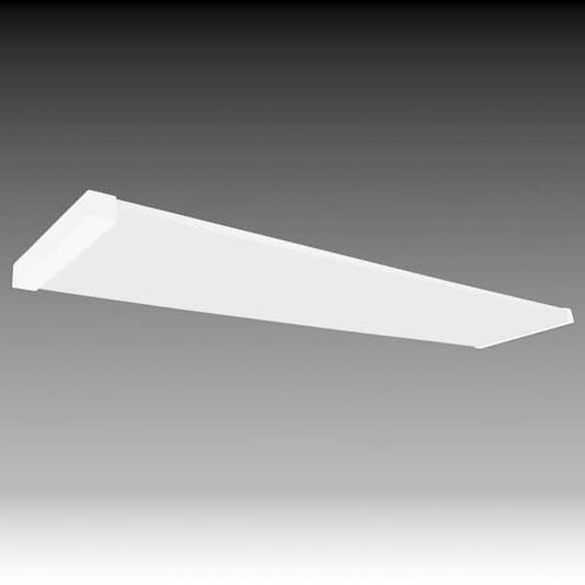 Commercial Electric 4 ft. x 10 in. Modern LED Kitchen Light Flush Mount Ceiling Light 4200LM 46W Adjustable CCT 120V White End Caps Dimmable 567091111