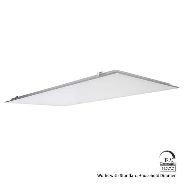 Commercial Electric 1-Pack 2 ft. x 4 ft. LED Flat Panel 40K 4500 Lumens Standard Dimming FP24484045TDCEV