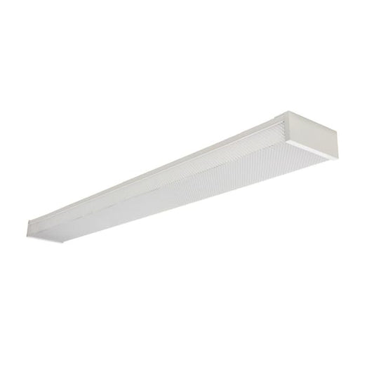 Commercial Electric 1-Pack 4 ft. 120-Volt 3800 Lumens White Integrated LED Wraparound Light with Prismatic Lens WR4840K30LPL