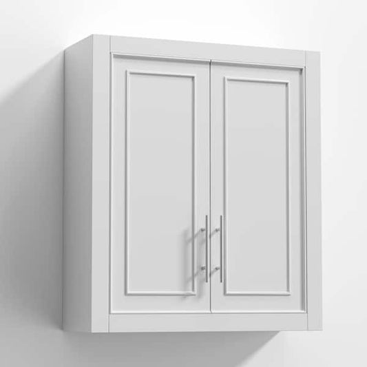 Dovelina 22 in. W x 8 in. D x 26 in. H Surface-Mount Bathroom Storage Wall Cabinet in White HD-2024022301