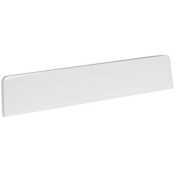 Glacier Bay 21 in. W Cultured Marble Vanity Sidesplash in White NS22GBCOM-W