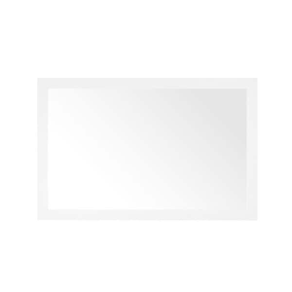 Home Decorators Collection Grace 46 in. W x 30 in. H Rectangular Framed Wall Mount Bathroom Vanity Mirror in White Grace MR-W