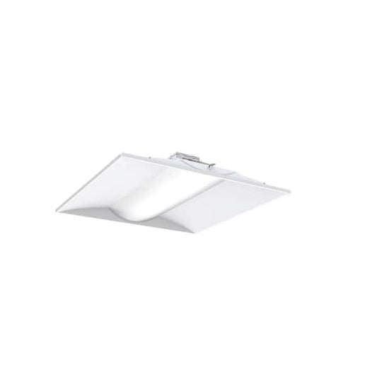 Lithonia Lighting Contractor Select STAKS 2 ft. x 2 ft. 3000/4000/5000 Lumens White Integrated LED Troffer STAKS 2X2 ALO3 SWW7