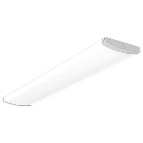 Lithonia Lighting Contractor Select TRUM Adjustable Lumen Integrated LED White Wraparound Light Fixture with Switchable Color Temperatures TRUM 48 ALO6 CMP 8SWW2 ZT MVOLT