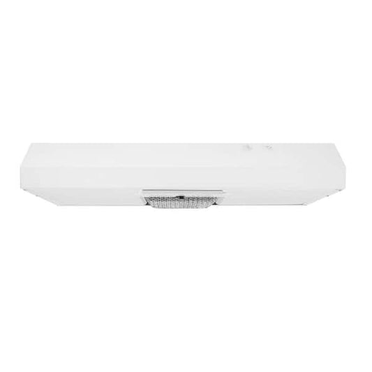 Vissani Arno 30 in. 240 CFM Convertible Under Cabinet Range Hood in White with Lighting and Charcoal Filter 30WHC19PRT